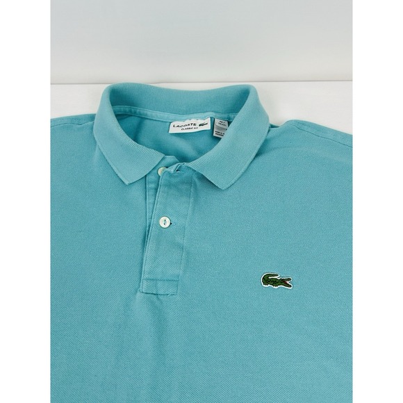 Lacoste Other - Lacoste Men XXL Aqua Blue Turquoise Short Sleeve Casual Polo Shirt Classic